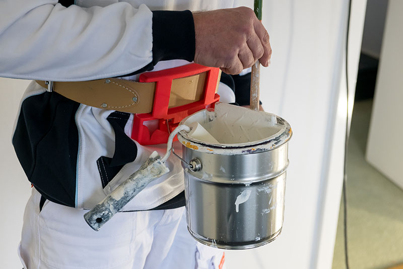 Paintholder in actie