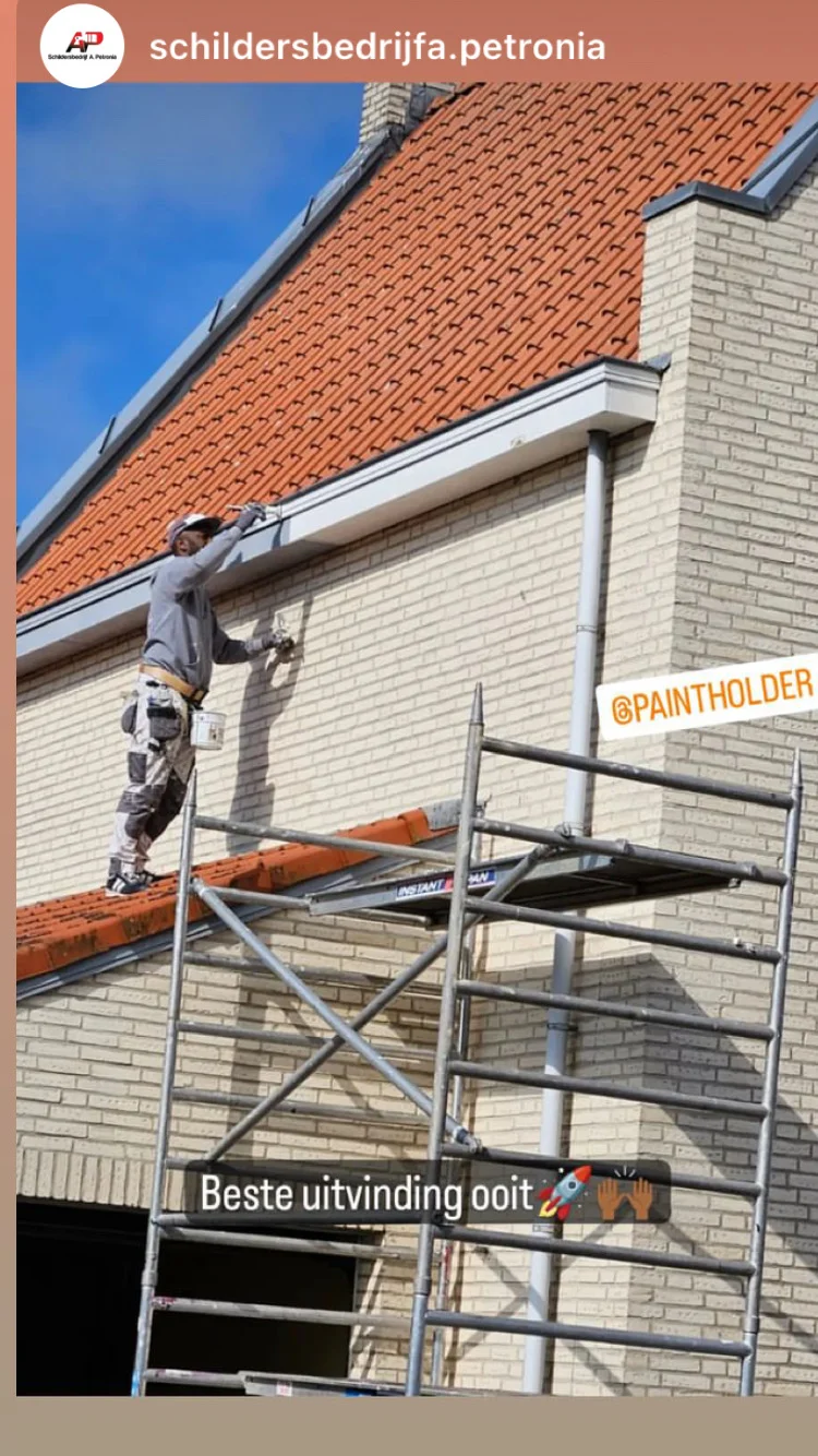 Schildersbedrijf Petronia met de Paintholder verfblikhouder